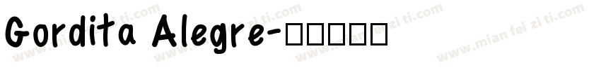 Gordita Alegre字体转换